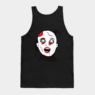 Scary Zombie Girl Tank Top